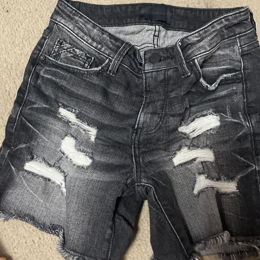 Buckle black shorts size 24